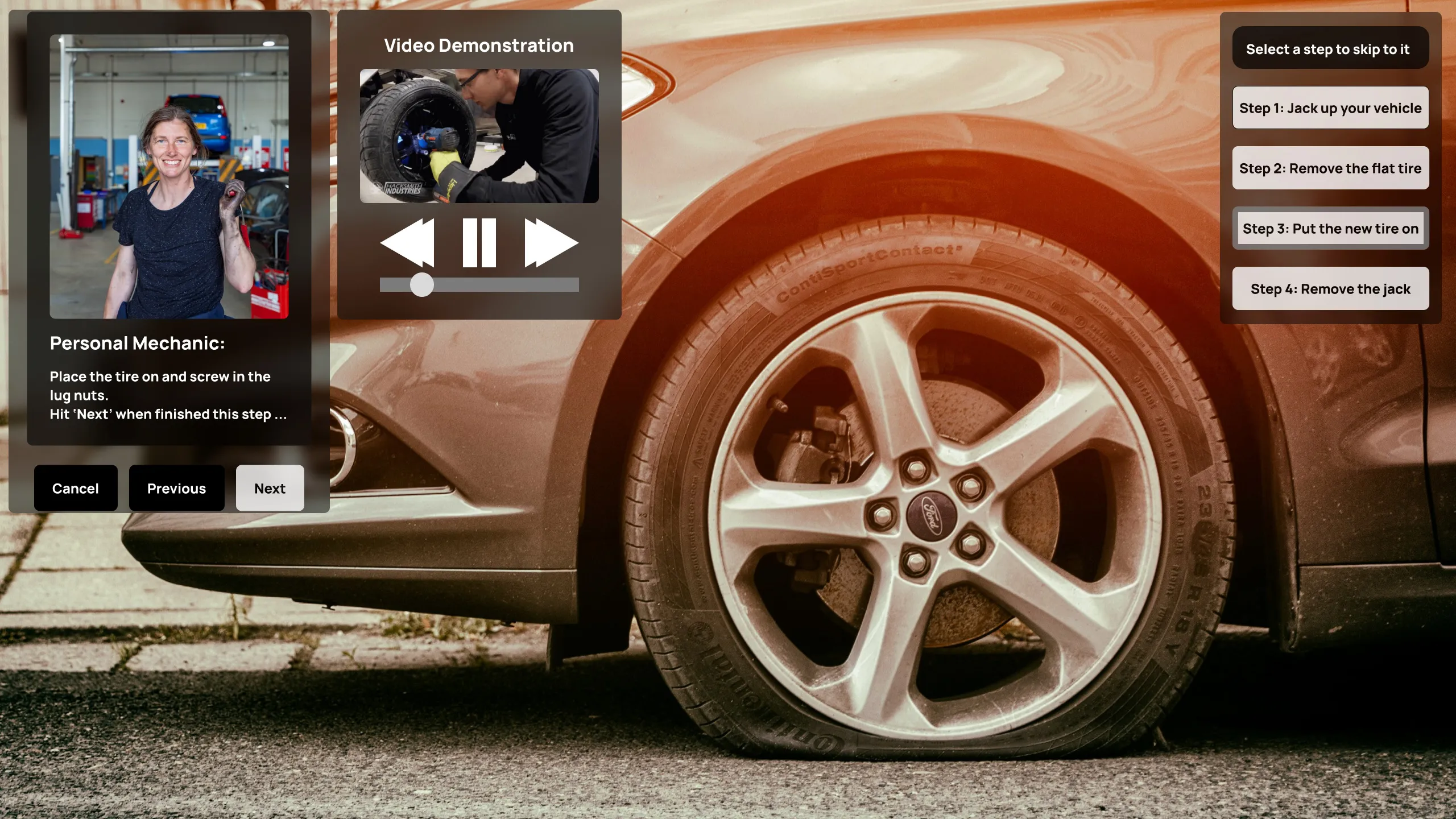 After: Interactive timeline navigation